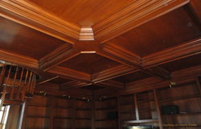 Hardwood ceiling moulding detail